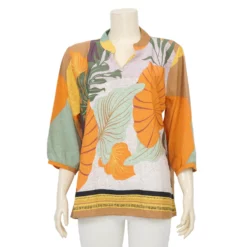 จิณณ์ณิชา ซิกเนเจอร์ เสื้อเบลาส์คอตั้ง แขนยาว  ลาย The Road to Spring - Image 3