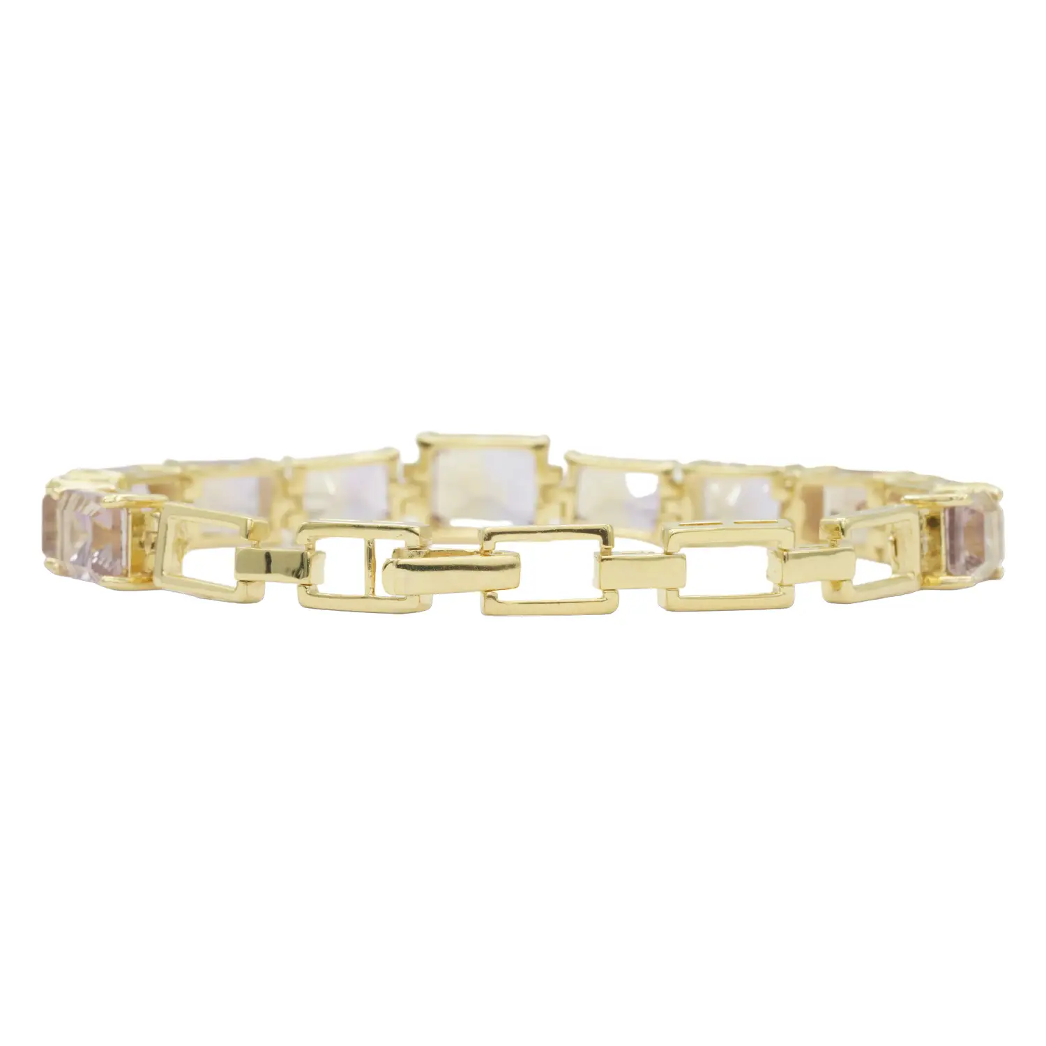เจมส์ ลักษ์ สร้อยข้อมือเงิน925 ชุบทอง18K ประดับแอเมทริน - Image 3