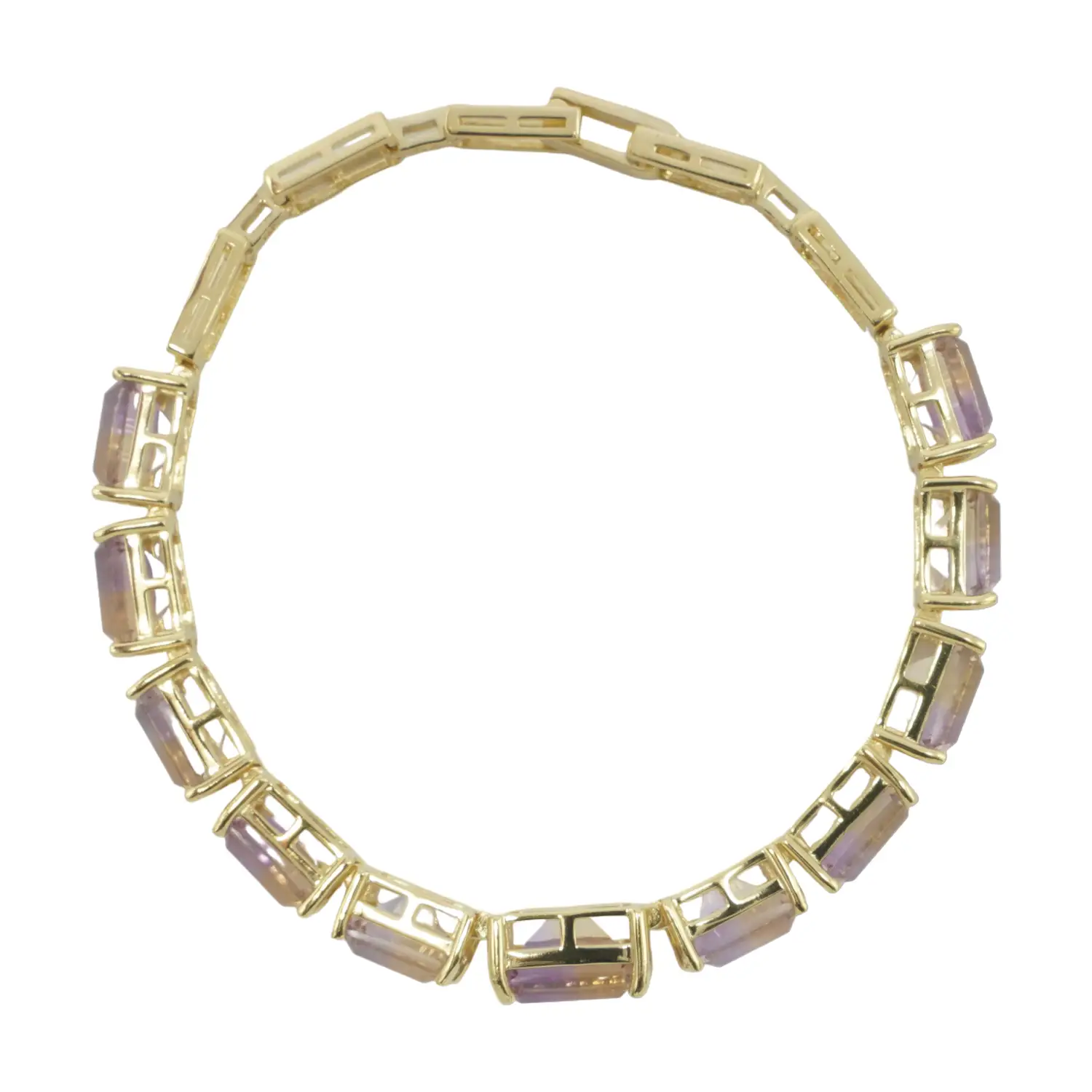 เจมส์ ลักษ์ สร้อยข้อมือเงิน925 ชุบทอง18K ประดับแอเมทริน - Image 4