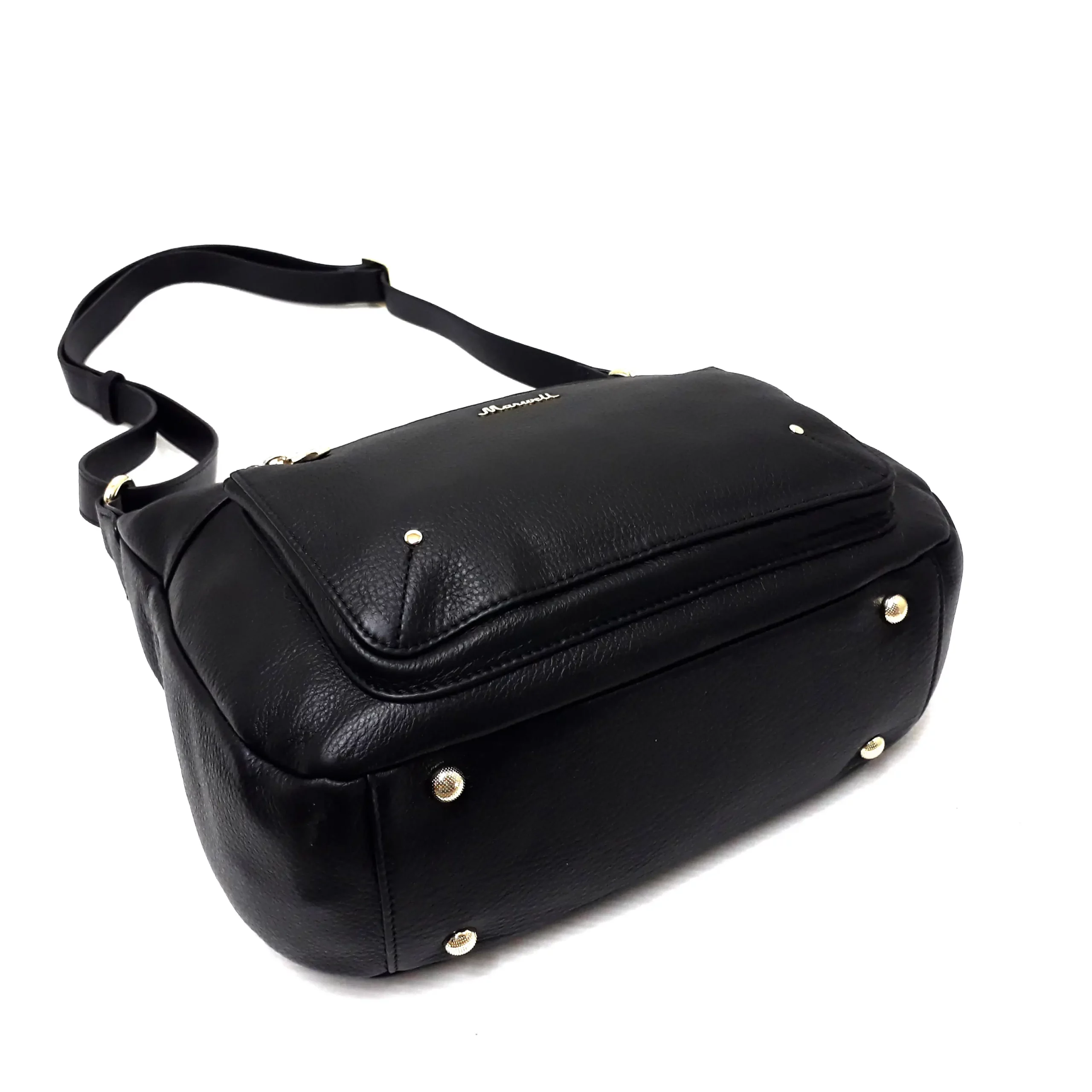 มาร์เวล กระเป๋าสะพาย Crossbody หนังวัวปั๊มลายลิ้นจี่ใหญ่ - Image 6