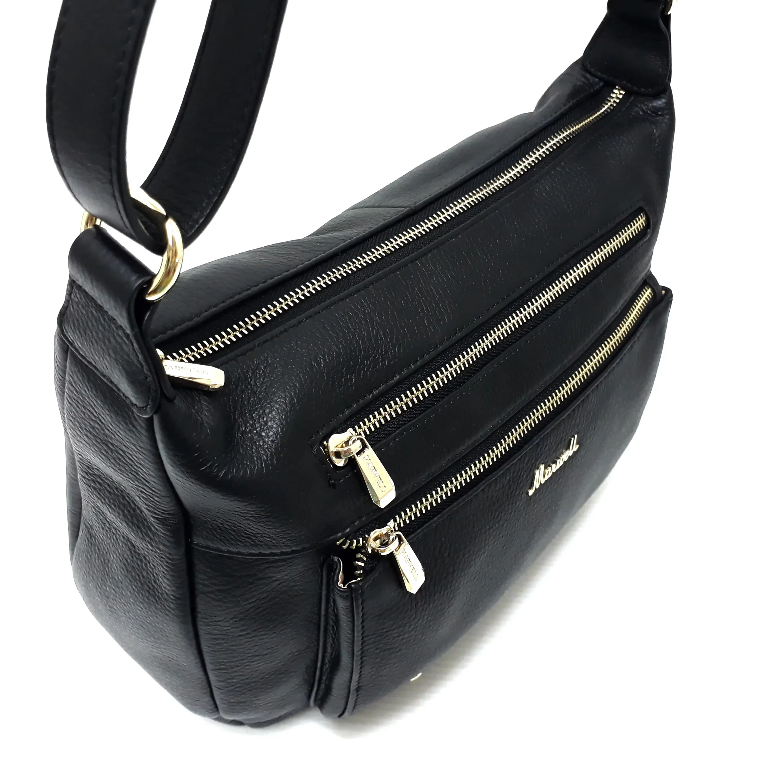 มาร์เวล กระเป๋าสะพาย Crossbody หนังวัวปั๊มลายลิ้นจี่ใหญ่ - Image 7