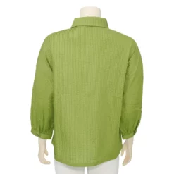 แอลลี่ เสื้อคอบัว แขน 3 ส่วน ลายซิกแซก - Image 5