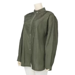 แอลลี่ เสื้อคอตั้ง แขนยาว สีเทาเข้ม - Image 2