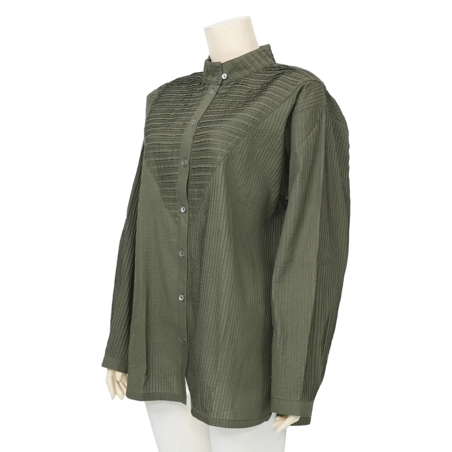 แอลลี่ เสื้อคอตั้ง แขนยาว สีเทาเข้ม - Image 2