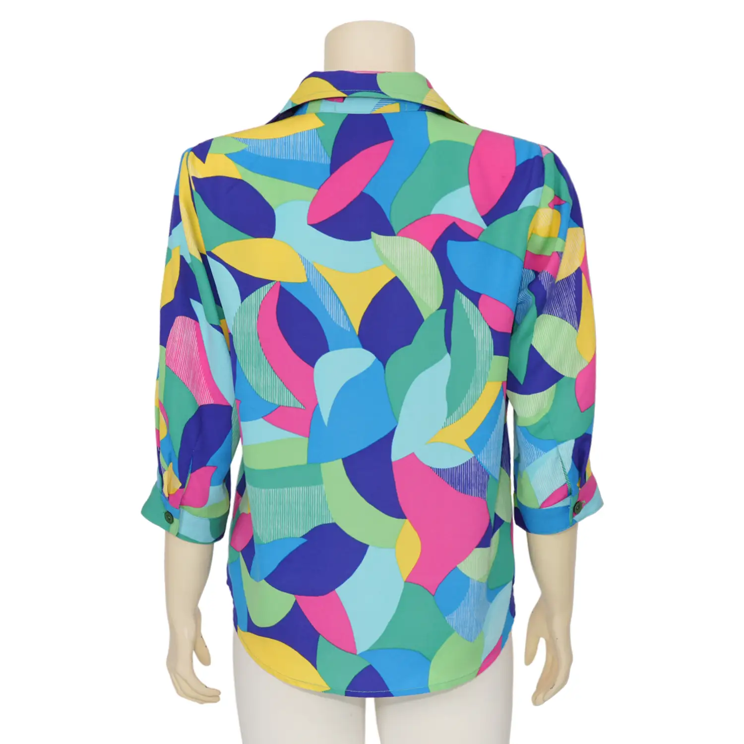 เอ๊ะ จัง เสื้อเชิ้ต แขน 3 ส่วน ผ้าพีชสกิน ลาย Art Colorful - Image 3