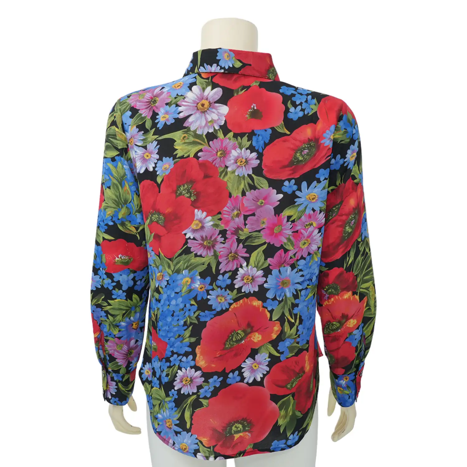 เบคกี้ รัสเซล เสื้อเชิ้ตแขนยาว ผ้าชาร์มูสลายดอกไม้ - Image 3