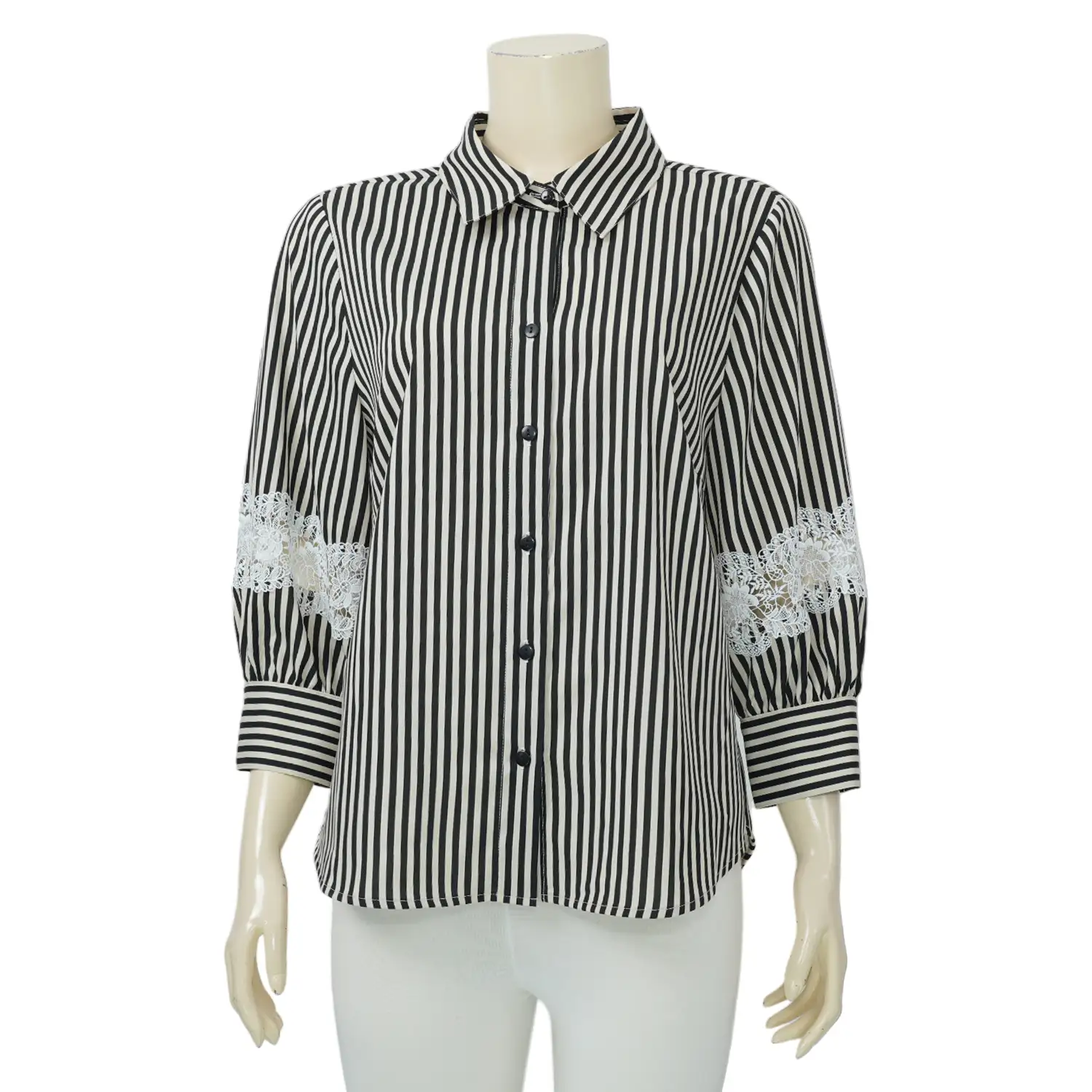 เบคกี้ รัสเซล เซตเสื้อเชิ้ตแขนยาว ทรงแขนพอง แต่งลูกไม้ - Image 2