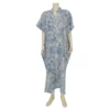 จิณณ์ณิชา ซิกเนเจอร์ เดรสคอจีน แขนสั้น  ลาย Princess Luxury Indigo