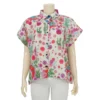จิณณ์ณิชา ซิกเนเจอร์ เสื้อเชิ้ต แขนสั้น ผ้าไหมอินเดียผสม ลาย The Blooming