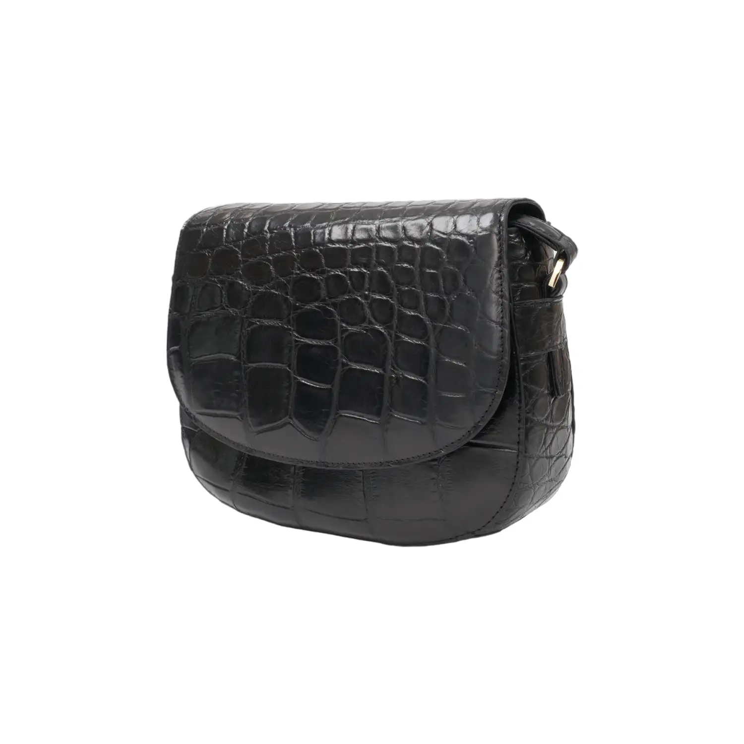 รีเวอร์ กระเป๋าสะพาย หนังท้องจระเข้ ดีไซน์ Saddle Bag - Image 3