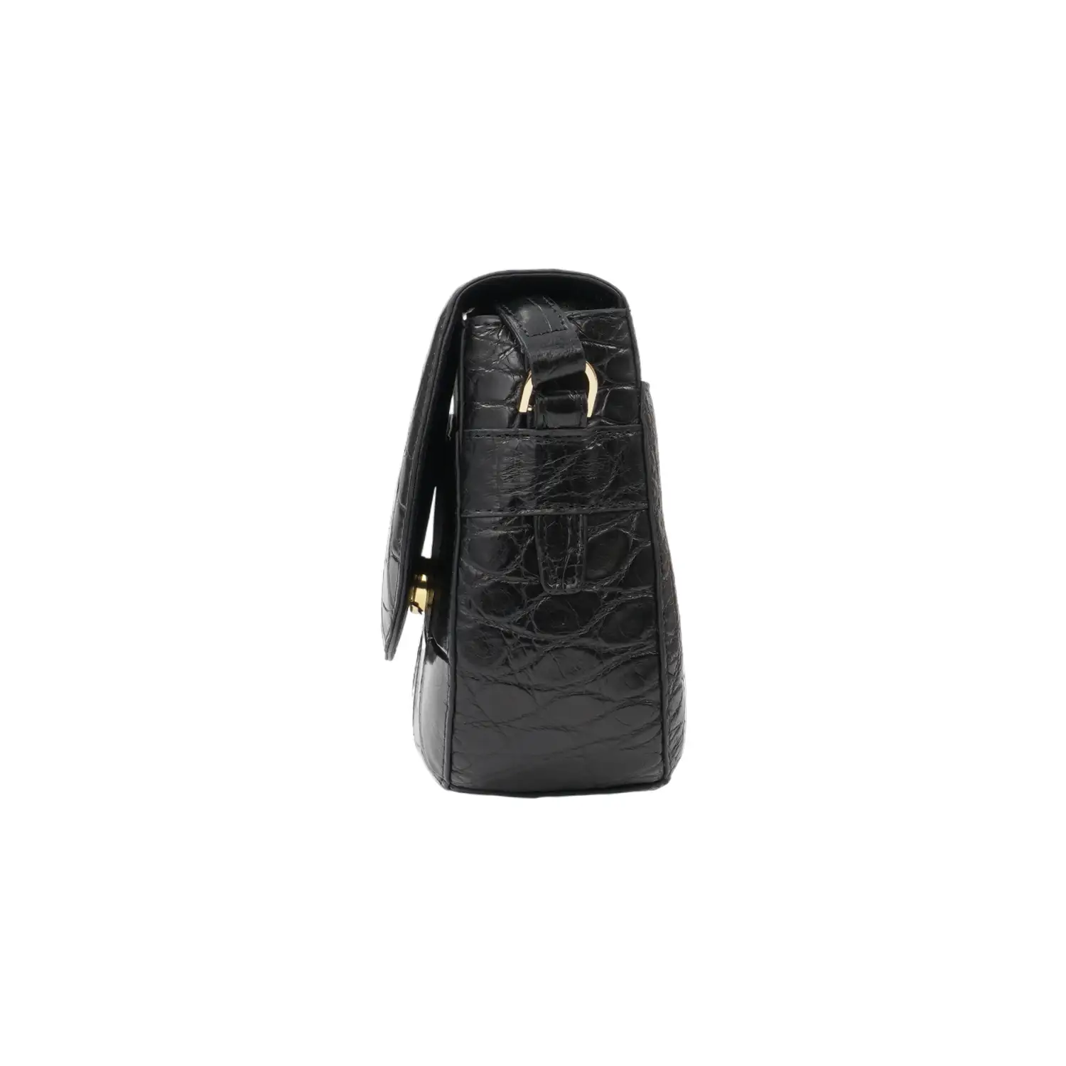 รีเวอร์ กระเป๋าสะพาย หนังท้องจระเข้ ดีไซน์ Saddle Bag - Image 5