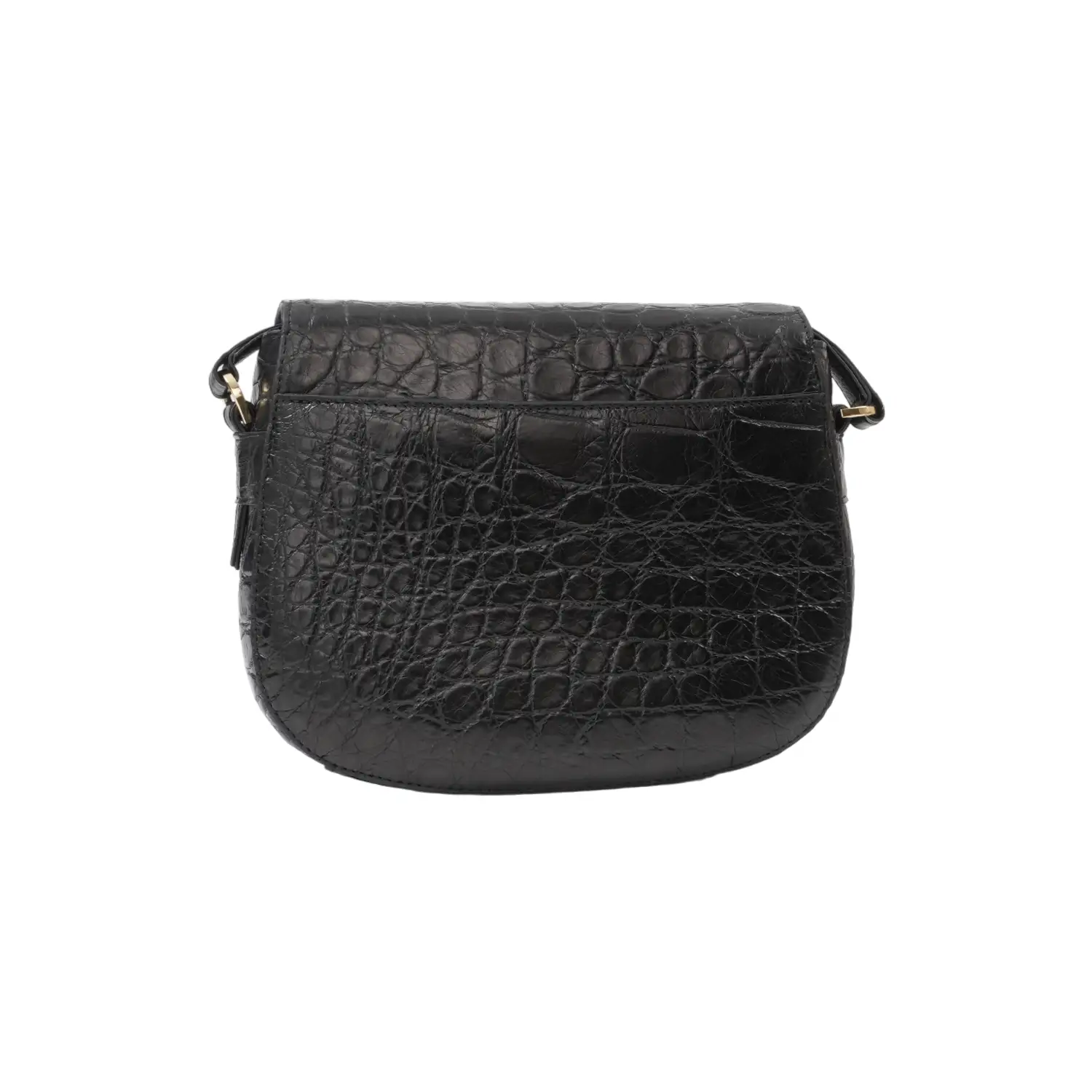 รีเวอร์ กระเป๋าสะพาย หนังท้องจระเข้ ดีไซน์ Saddle Bag - Image 4