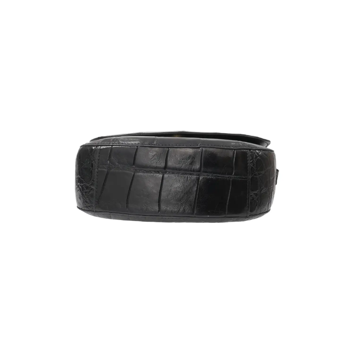 รีเวอร์ กระเป๋าสะพาย หนังท้องจระเข้ ดีไซน์ Saddle Bag - Image 6