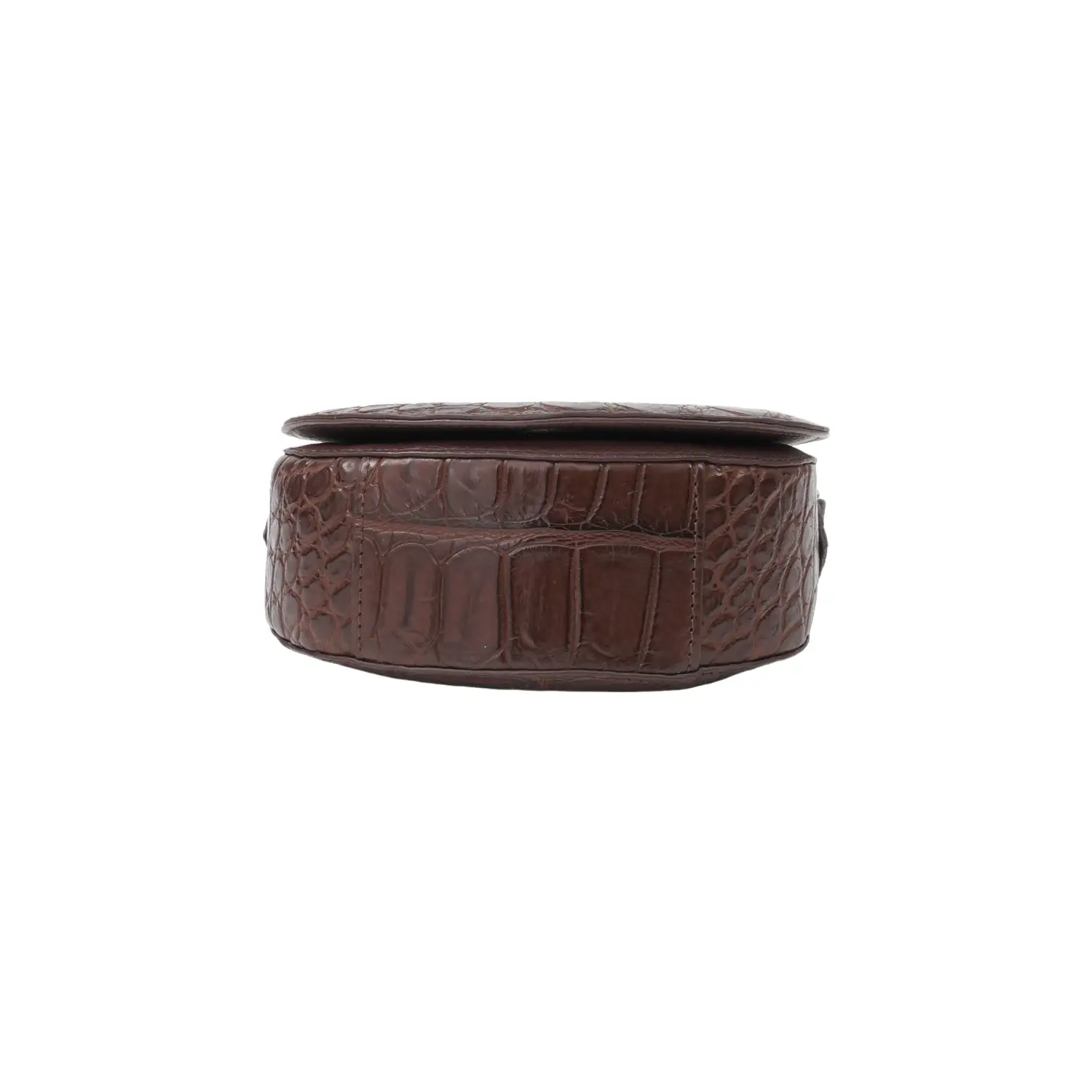 รีเวอร์ กระเป๋าสะพาย หนังท้องจระเข้ ดีไซน์ Saddle Bag ใบเล็ก - Image 7