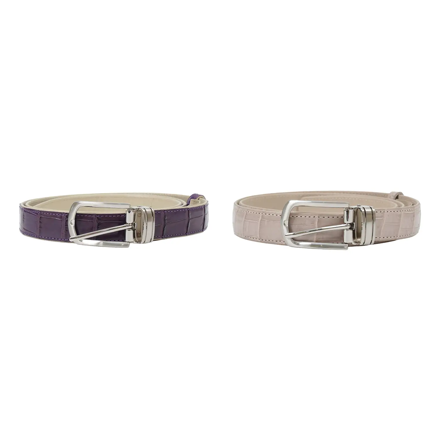รีเวอร์ เข็มขัดหนังท้องจระเข้ Lady Croc Belt