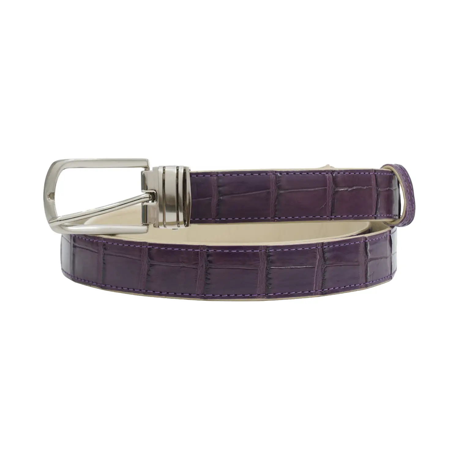 รีเวอร์ เข็มขัดหนังท้องจระเข้ Lady Croc Belt - Image 4