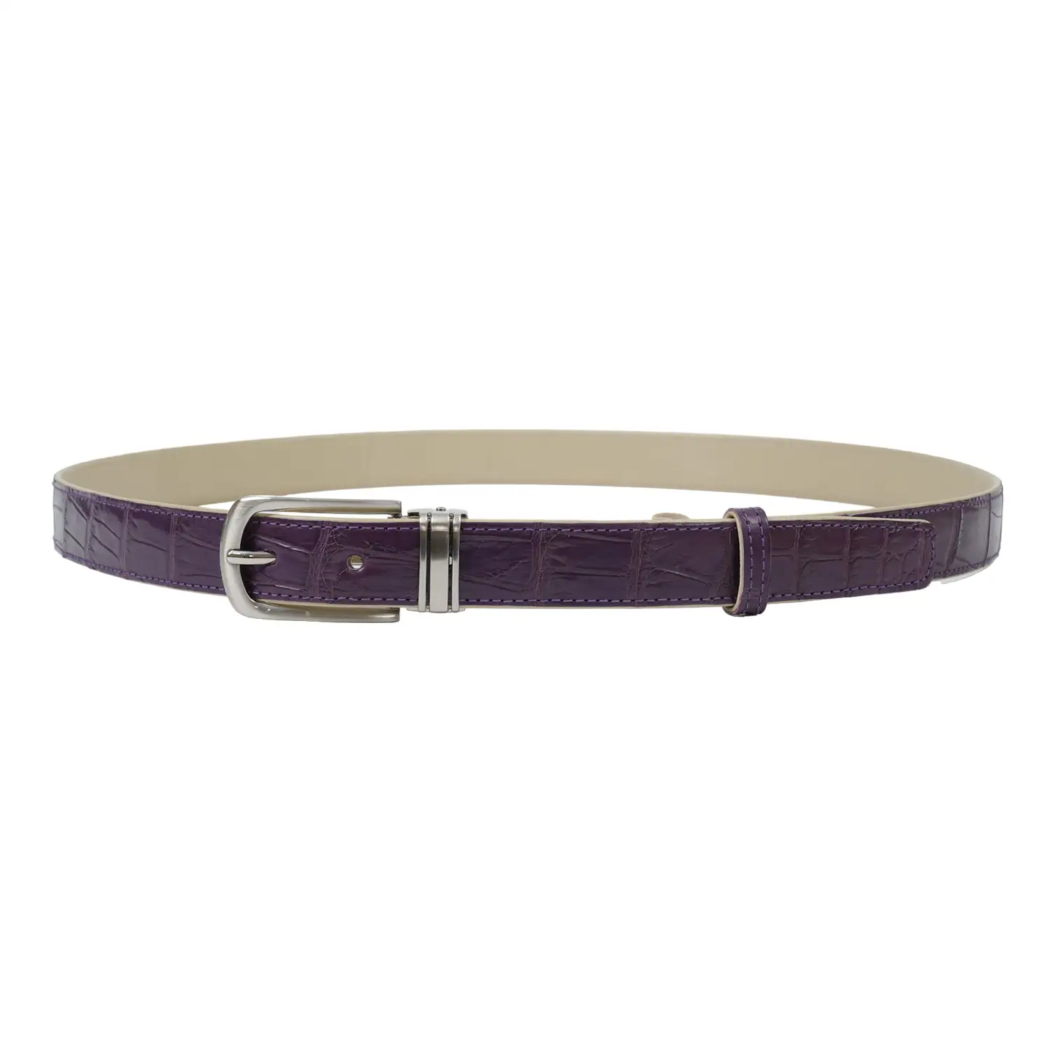รีเวอร์ เข็มขัดหนังท้องจระเข้ Lady Croc Belt - Image 5