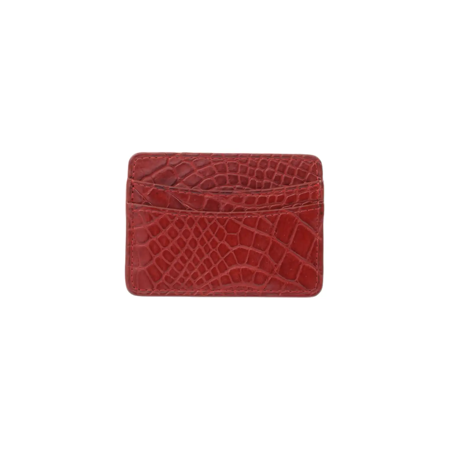 รีเวอร์ กระเป๋าใส่บัตร หนังท้องจระเข้ - Image 4