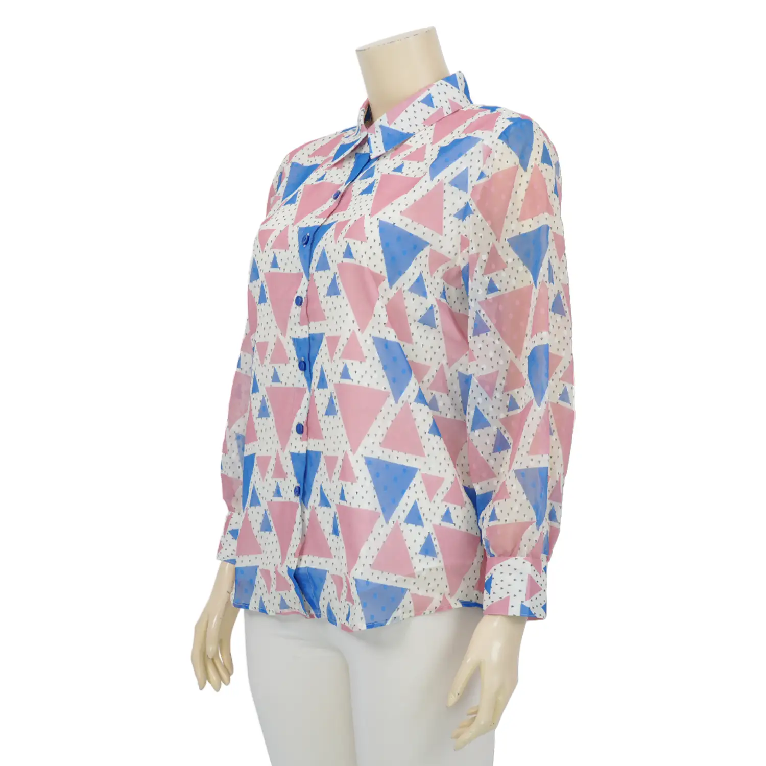 มิกซ์ เซลฟ์ เสื้อเชิ้ต แขนยาว ลายกราฟิก - Image 2