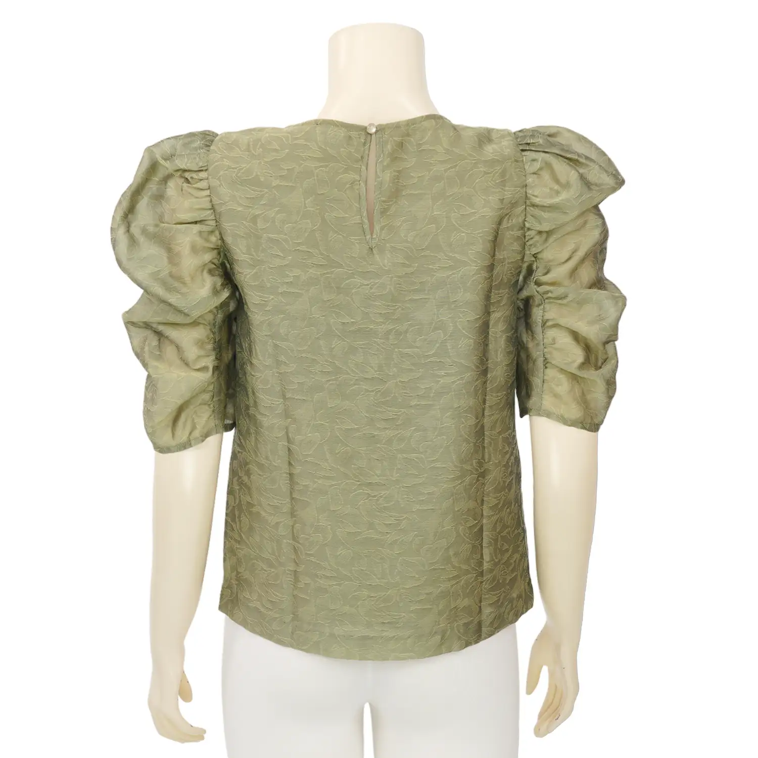 แอล บูทีค เสื้อเบลาส์คอกลม แขนพองยาว 3 ส่วน - Image 5