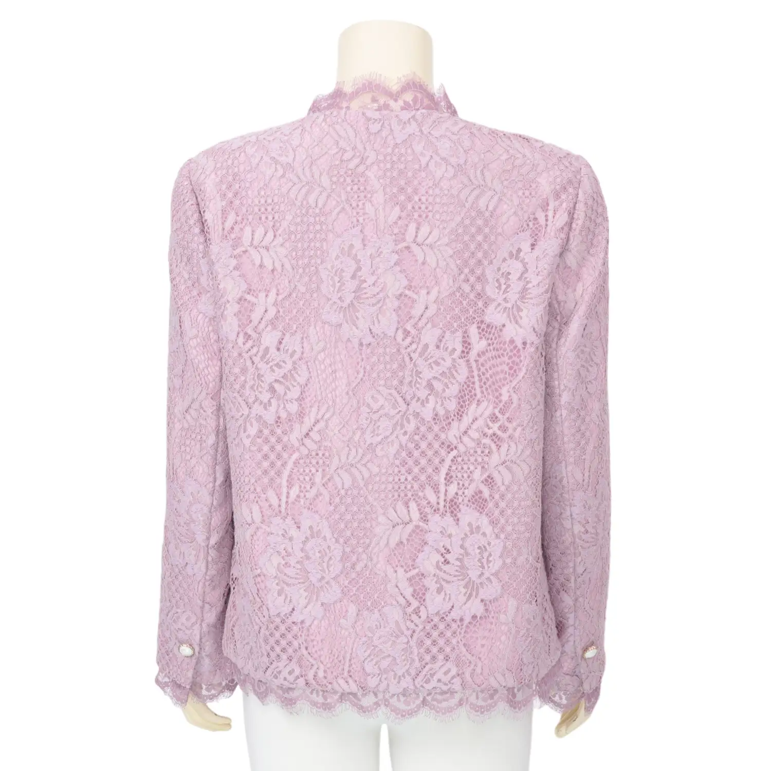 เบคกี้ รัสเซล เสื้อแจ็คเก็ตคอกลม แขนยาว ผ้าลูกไม้ - Image 3