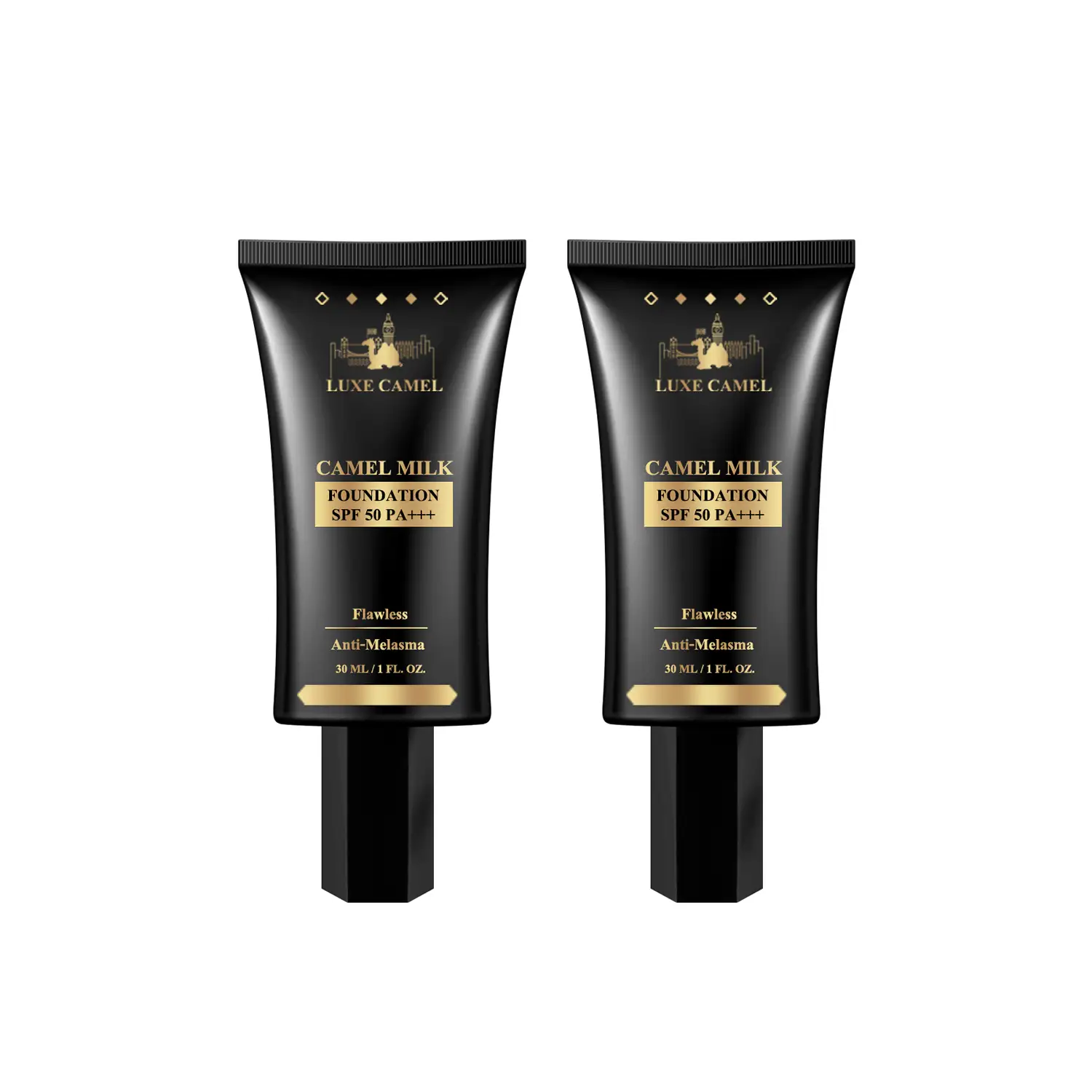 เซตลุกซ์ คาเมล มิลค์ ฟาวเดชั่น SPF50 PA+++ ขนาด 30 มล. จำนวน 2 หลอด
