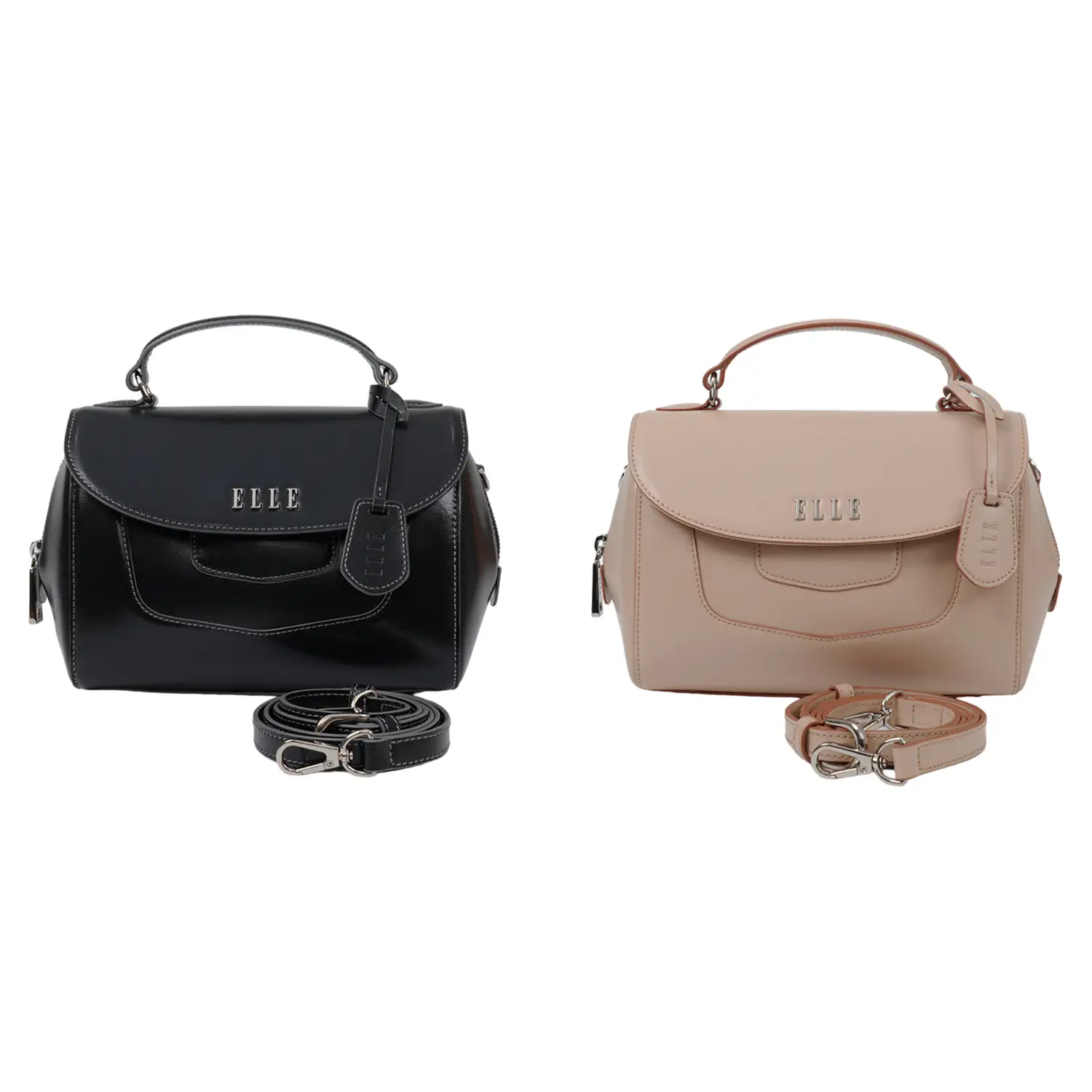 แอล แบค กระเป๋าถือหนังวัวแท้ ลาย Melody ดีไซน์ Express Bag (ใช้งานได้ 2 แบบ)