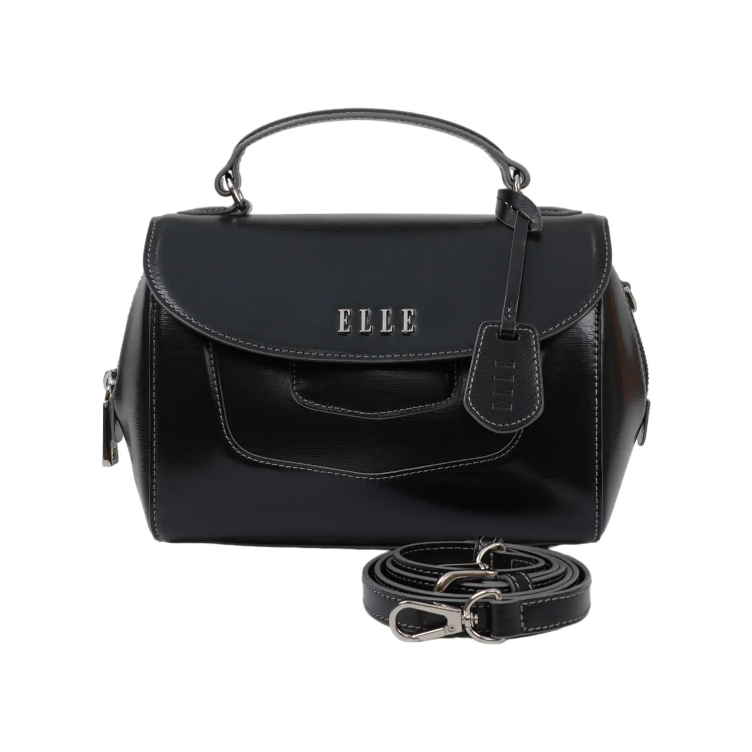 แอล แบค กระเป๋าถือหนังวัวแท้ ลาย Melody ดีไซน์ Express Bag (ใช้งานได้ 2 แบบ) - Image 2