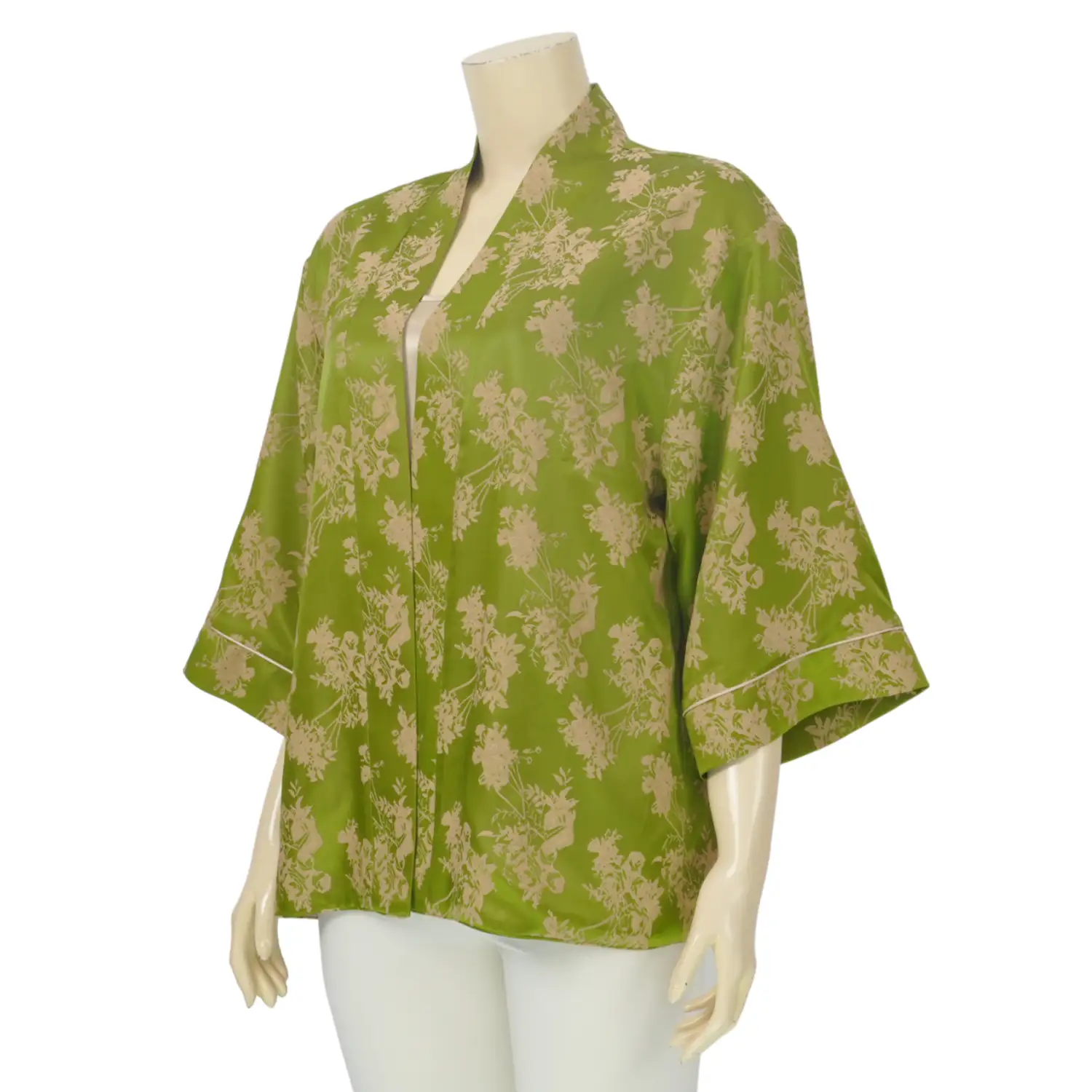 เบคกี้ รัสเซล เซตเสื้อคลุมแขน 4 ส่วน สไตล์ญี่ปุ่น และเสื้อตัวในผ้าซาติน - Image 2