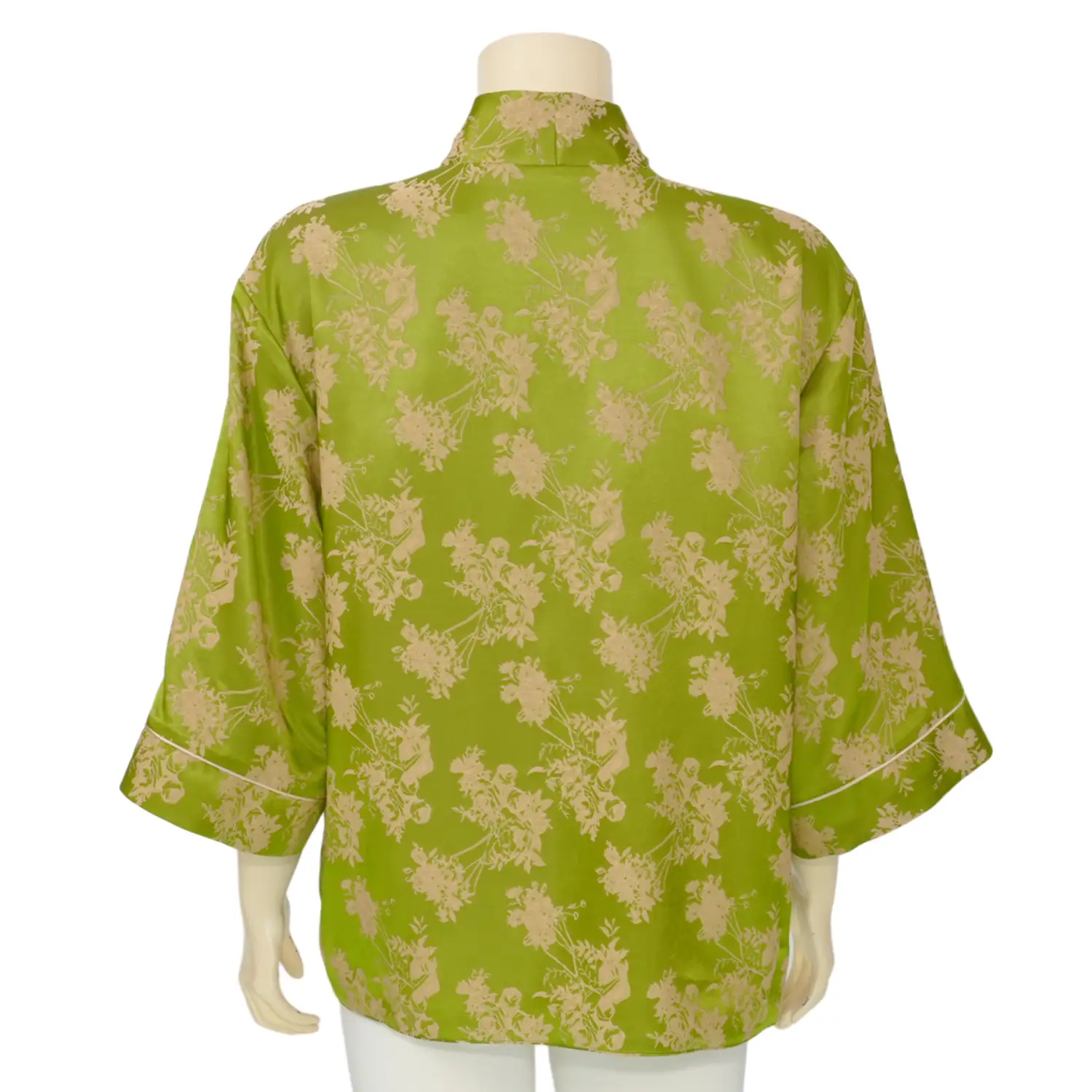 เบคกี้ รัสเซล เซตเสื้อคลุมแขน 4 ส่วน สไตล์ญี่ปุ่น และเสื้อตัวในผ้าซาติน - Image 3