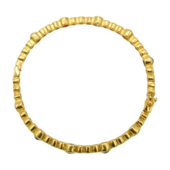 ศอศาลา เจมส์ กำไลข้อมือเงิน925 ชุบทอง18K  ประดับอัญมณีหลากชนิด - Image 4