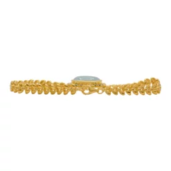 ศอศาลา เจมส์ สร้อยข้อมือเงิน925 ชุบทอง18K ประดับอะความารีน และอัญมณีหลากชนิด - Image 4