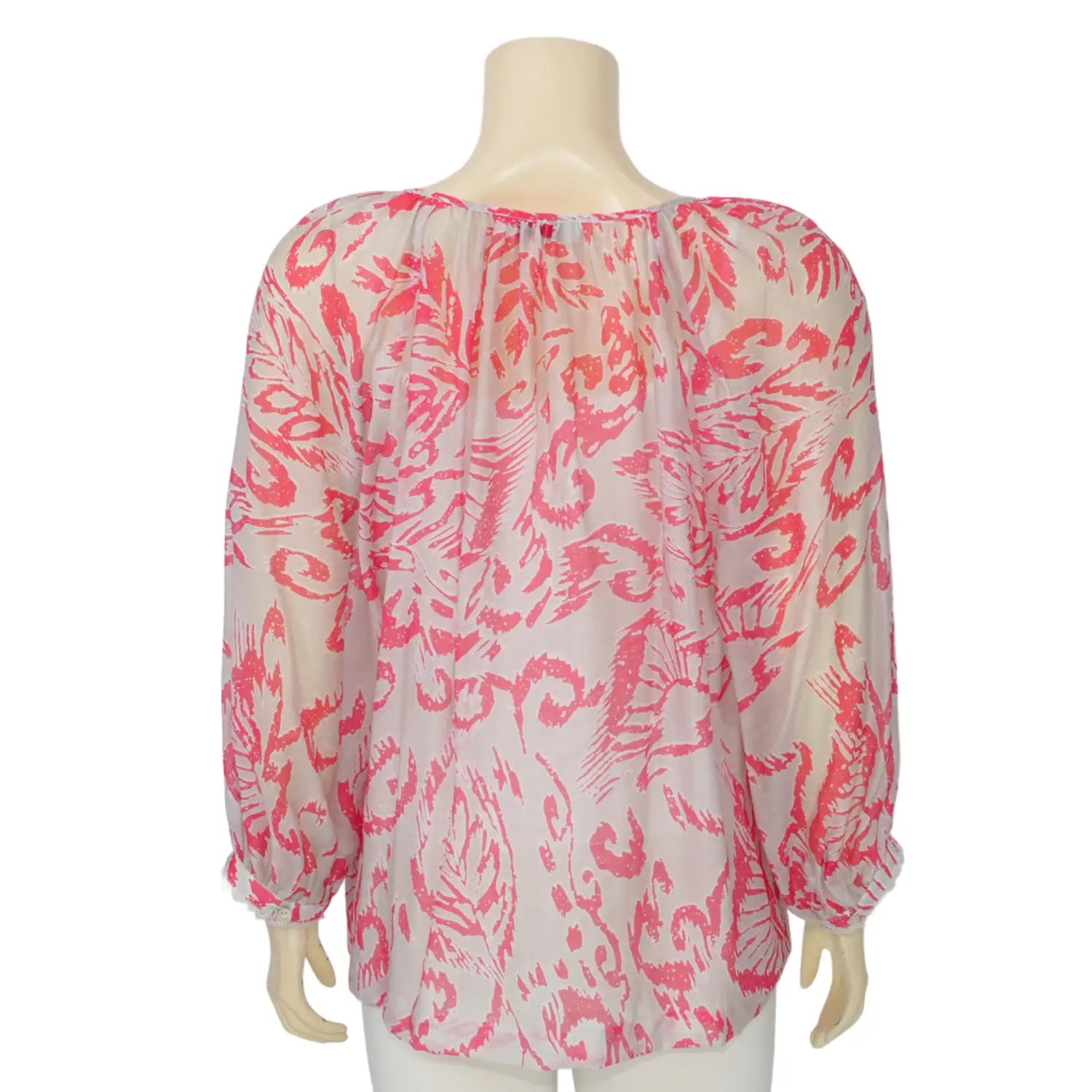 ไอ ไอ เอ็ม เค เสื้อคอกลม แขนพอง ผ้าชีฟองลายดอกไม้ พร้อมเสื้อสายเดี่ยว - Image 3