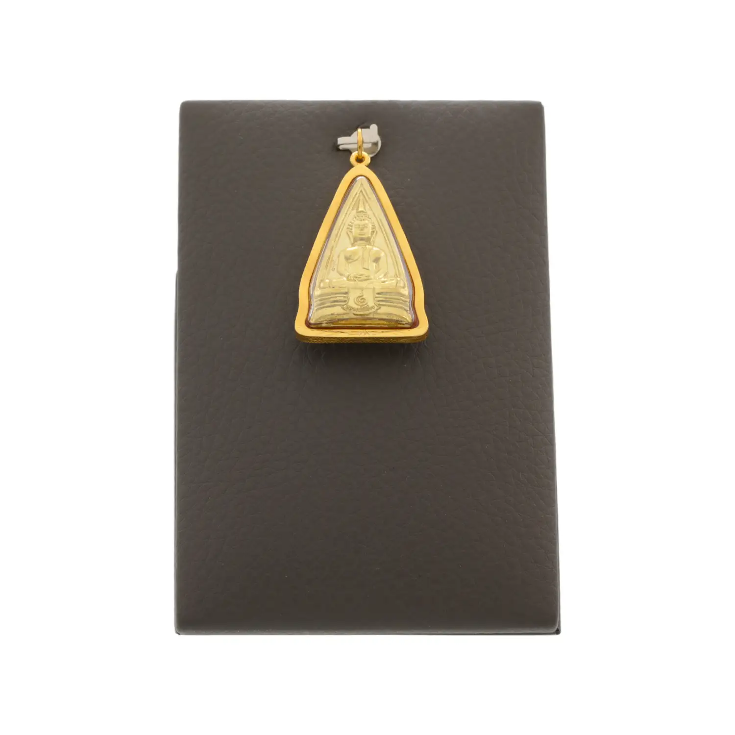 มันตรา และ นารา จี้ท้าวเวสสุวรรณ รุ่น พรปีใหม่ เนื้อทองฝาบาตร กรอบทอง18K - Image 3