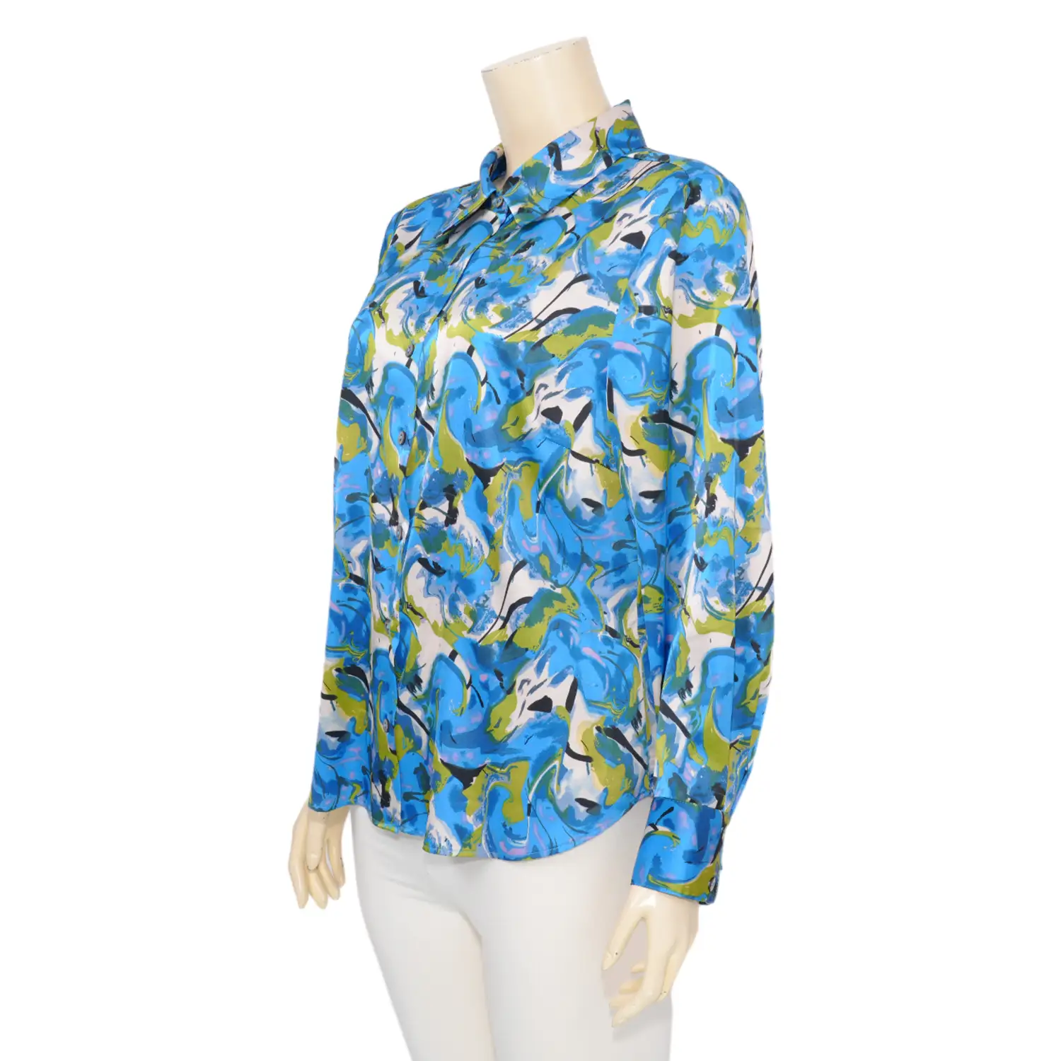 เบคกี้ รัสเซล เสื้อเชิ้ต แขนยาว ผ้าจอร์เจีย ลาย Picturesque Floral - Image 2