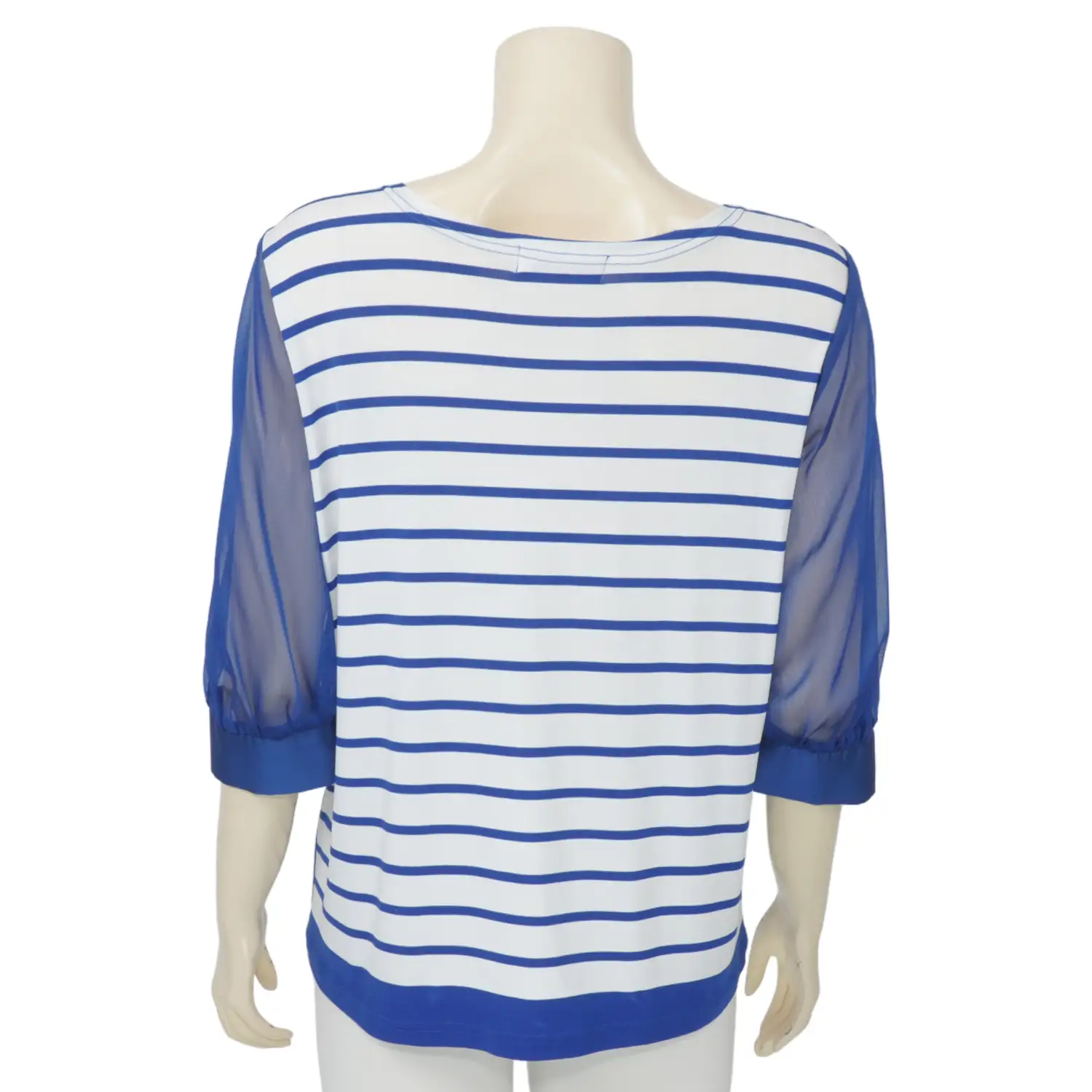 ชมพู เสื้อเบลาส์คอปาด แขน 3 ส่วน ผ้าไลคร่า ดีไซน์ลานนา ฟลอรัล - Image 3