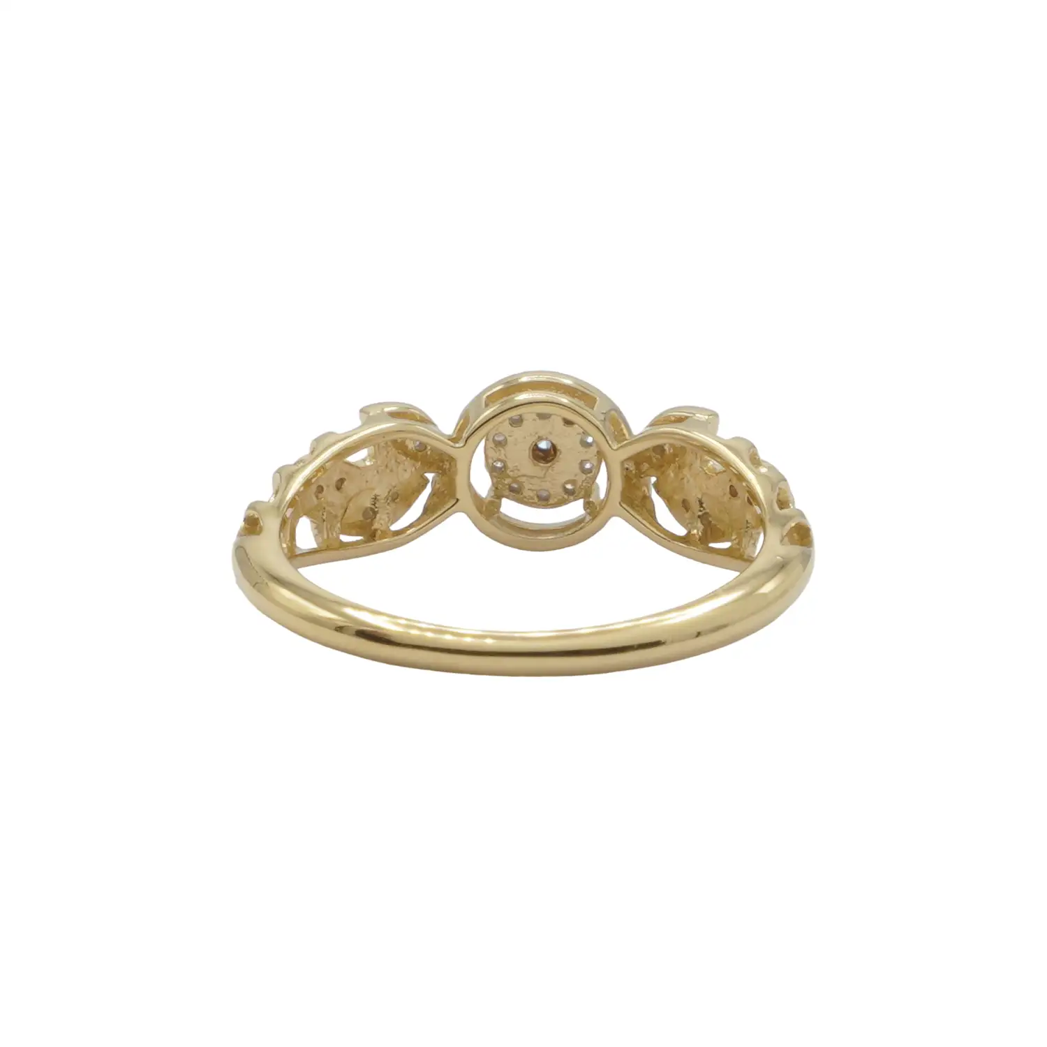 ยูนีช แหวนเงิน925 ชุบทอง14K ประดับเพชรสีขาว Sweet Halo Ring - Image 4