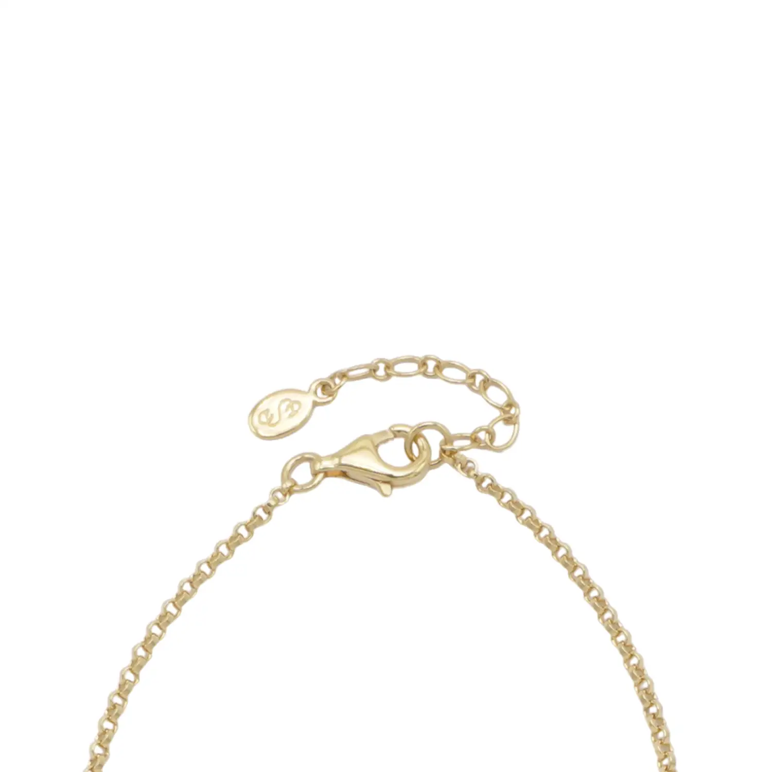 ยูนีช สร้อยข้อมือเงิน925 ชุบทอง14K ประดับเพชรสีขาว ดีไซน์ The Infinity - Image 4