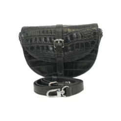 เอสซี ศรีราชา กระเป๋าสะพาย หนังท้องจระเข้แท้ ดีไซน์ Saddle Bag - Image 5