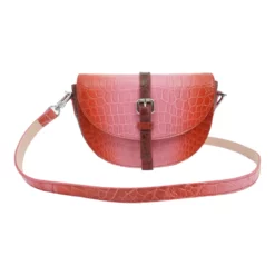 เอสซี ศรีราชา กระเป๋าสะพาย หนังท้องจระเข้แท้ ดีไซน์ Saddle Bag - Image 9