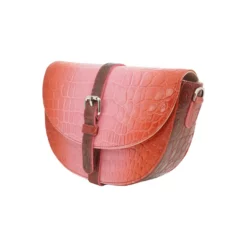 เอสซี ศรีราชา กระเป๋าสะพาย หนังท้องจระเข้แท้ ดีไซน์ Saddle Bag - Image 7
