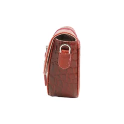 เอสซี ศรีราชา กระเป๋าสะพาย หนังท้องจระเข้แท้ ดีไซน์ Saddle Bag - Image 10