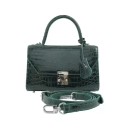 เอสซี ศรีราชา กระเป๋าถือหนังท้อง จระเข้แท้ ดีไซน์ Flap Bag  (ใช้งานได้ 2 แบบ) - Image 3