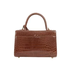 เอสซี ศรีราชา กระเป๋าถือหนังท้อง จระเข้แท้ ดีไซน์ Flap Bag  (ใช้งานได้ 2 แบบ) - Image 7