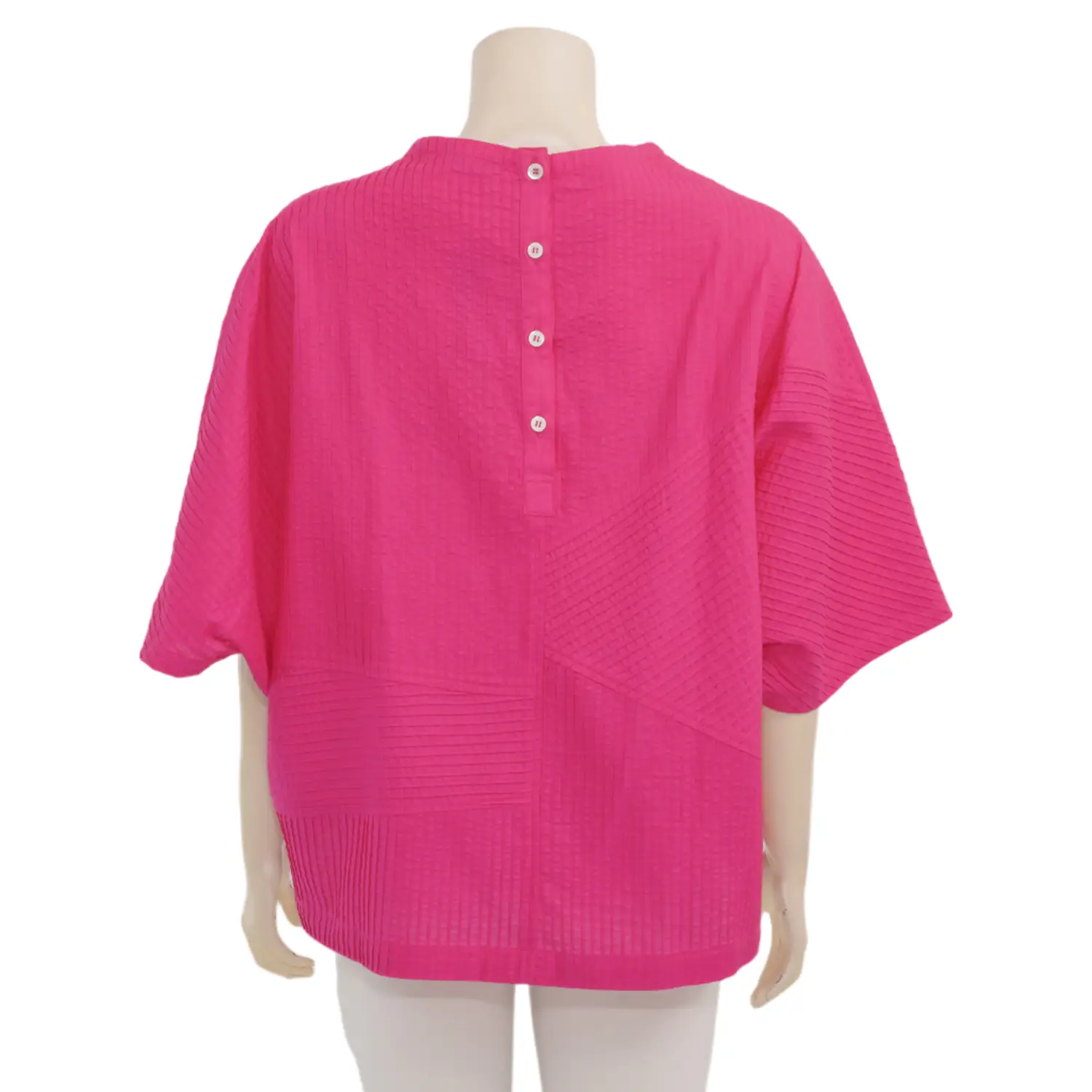 แอลลี่ เสื้อเบลาส์คอปาด ดีไซน์แขนในตัว - Image 3