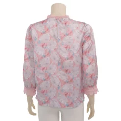 มินนะ เซตเสื้อเบลาส์คอเต่า แขนพองยาว 5 ส่วน พิมพ์ลายดอกไม้ รวม 2 ตัว (สงวนสิทธิ์ในการเลือก) - Image 5