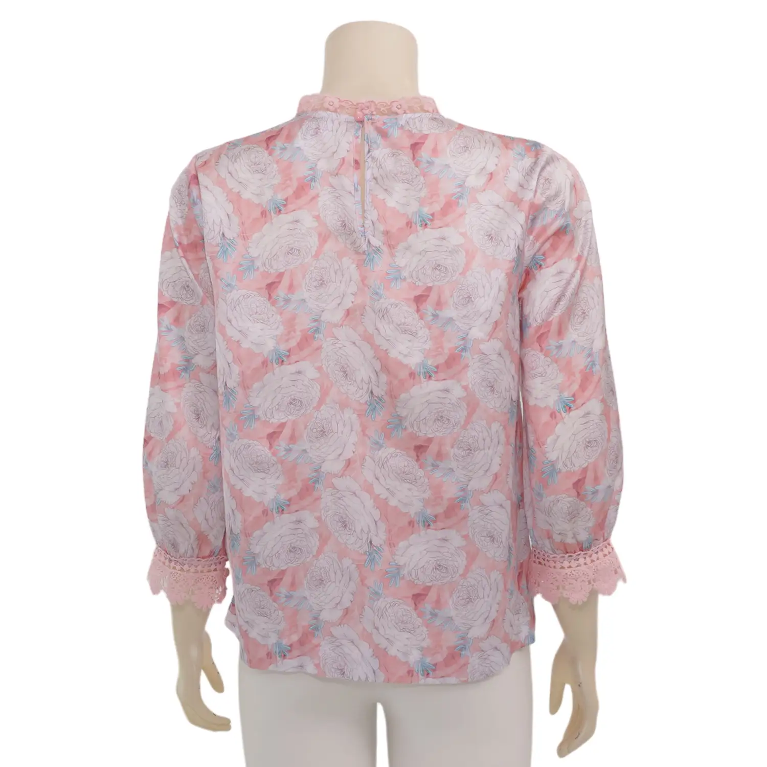 มินนะ เซตเสื้อเบลาส์คอเต่า แขนพองยาว 5 ส่วน พิมพ์ลายดอกไม้ รวม 2 ตัว (สงวนสิทธิ์ในการเลือก) - Image 5