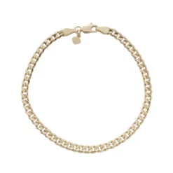 อิตาลี โกลด์ สร้อยข้อมือทอง18K เจียเหลี่ยมเพชร - Image 3