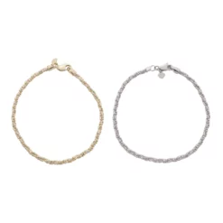 อิตาลี โกลด์ สร้อยข้อมือทอง18K เจียเหลี่ยมเพชร