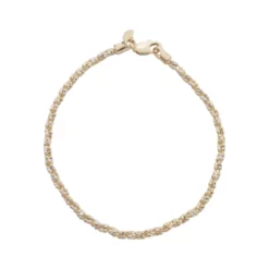 อิตาลี โกลด์ สร้อยข้อมือทอง18K เจียเหลี่ยมเพชร - Image 3